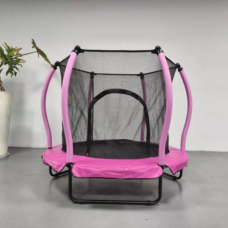 Small trampolines with enclosed nets