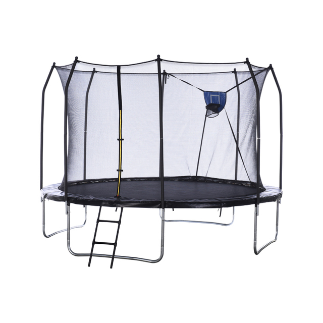Professional 7-shaped Outdoor Trampoline Without Fiber Glass Rod