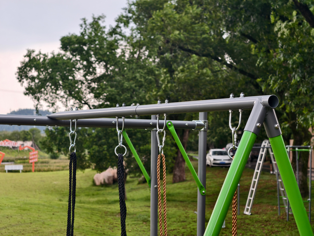M02 Outdoor Playground Swing Set And Monkey Bar
