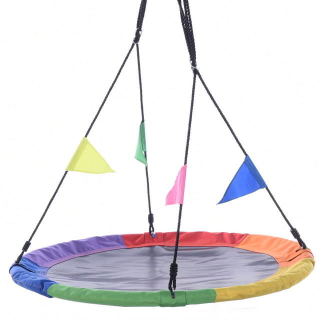 Round Colorful Waterproof Six-Color Fabric Swing