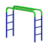Active Toy Kids Green Monkey Bar for Outdoor