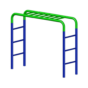Climbing Frame Outdoor Green and Blue Monkey Bar