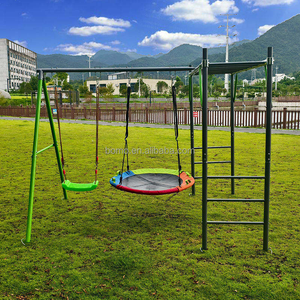 M02 Outdoor Playground Swing Set And Monkey Bar