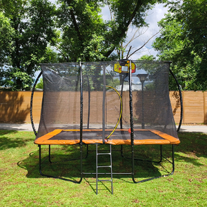 L-Leg Orange Rectangular Trampoline