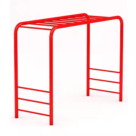 Latest Outdoor Fitness Red Monkey Bar for Kids