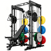 M1 PRO Red Black Smith Machine Power Rack Home Gym