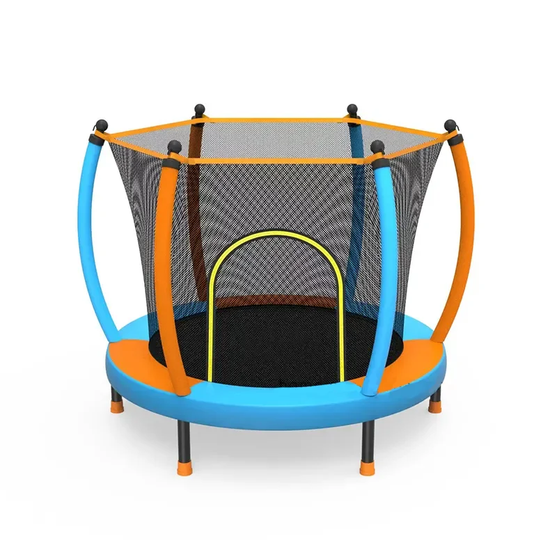 55 Inch Kids Trampoline with inside Safety Net Indoor Outdoor