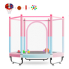 60 Inch 3in1 Kids Trampoline with Basketball Hoop Ball Pit