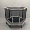 5FT Hexagon Kids Trampoline with Safety Enclosure Net