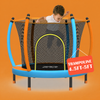 55 Inch Kids Trampoline with inside Safety Net Indoor Outdoor