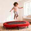 56 Inch Oval Twins Trampoline Foldable with Handle Indoor