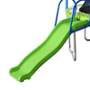 Outdoor Trampoline with Swing Set Slide Basketball Hoop