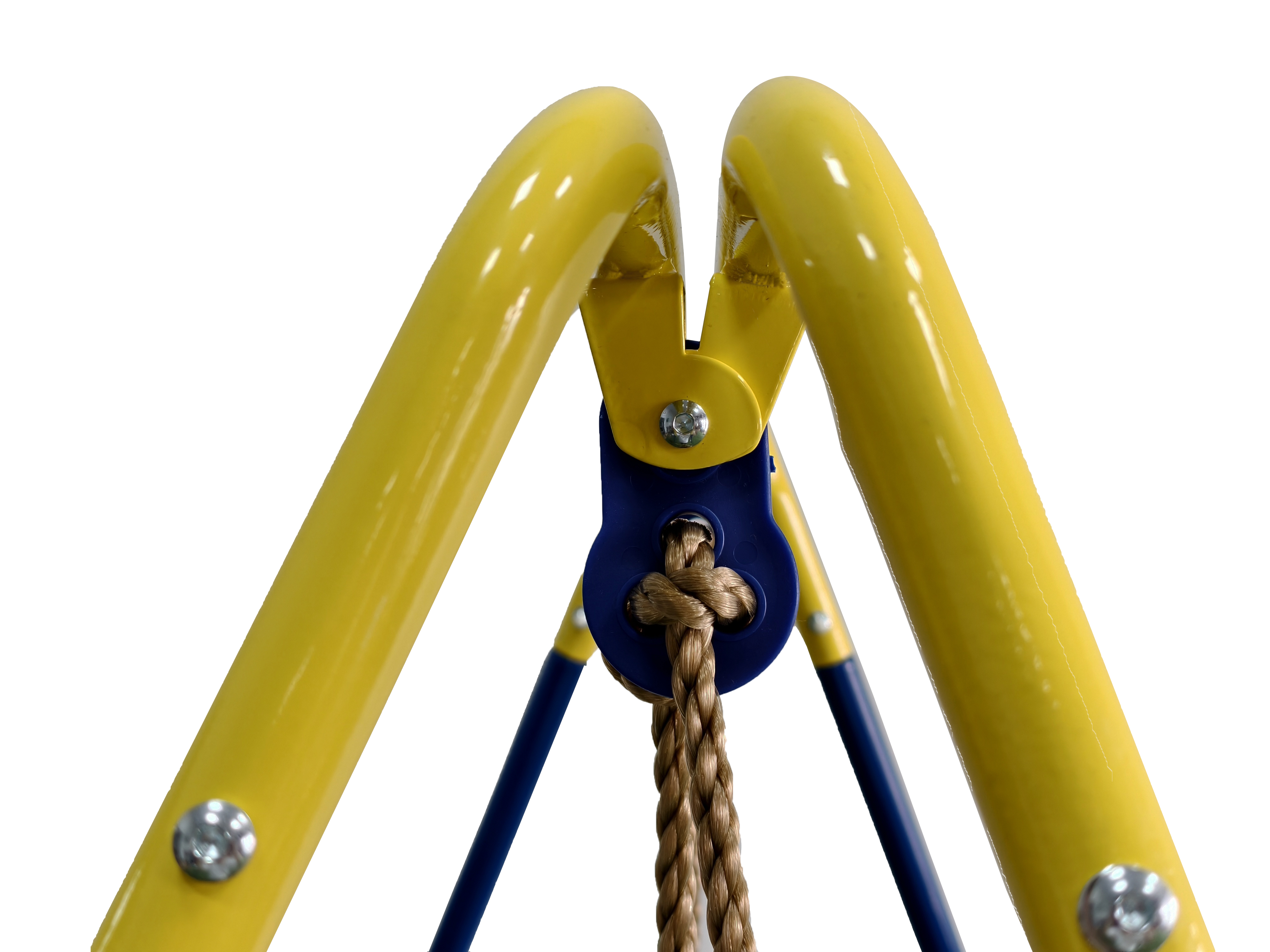 Hardware and safety joints on a children outdoor playset