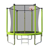 Outdoor Round Trampoline with Basketball Hoop Safety Net