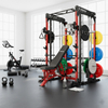 M1 PRO Red Black Smith Machine Power Rack Home Gym