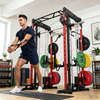 M1 PRO Red Black Smith Machine Power Rack Home Gym
