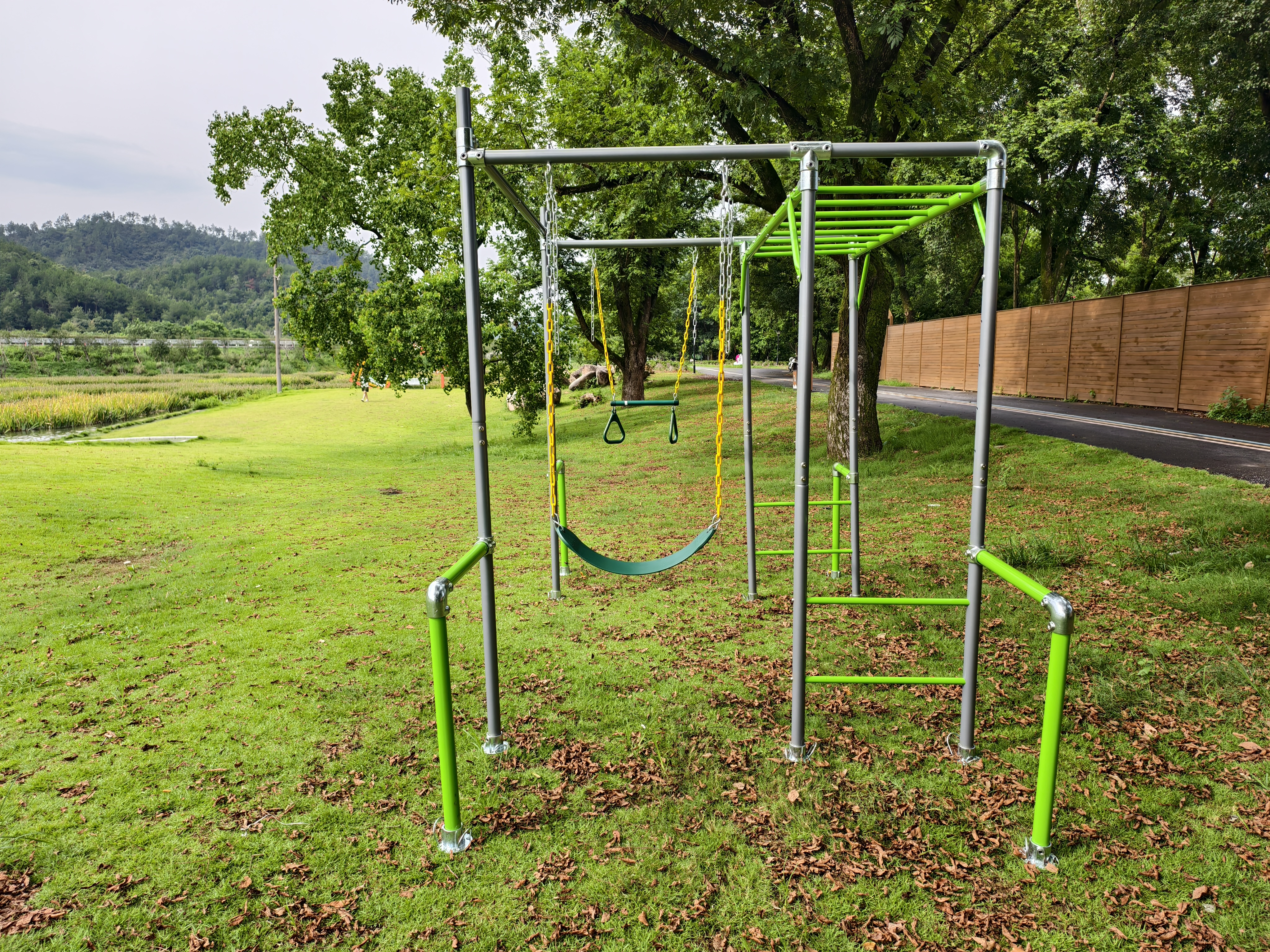 Outdoor Slide and Swing Set